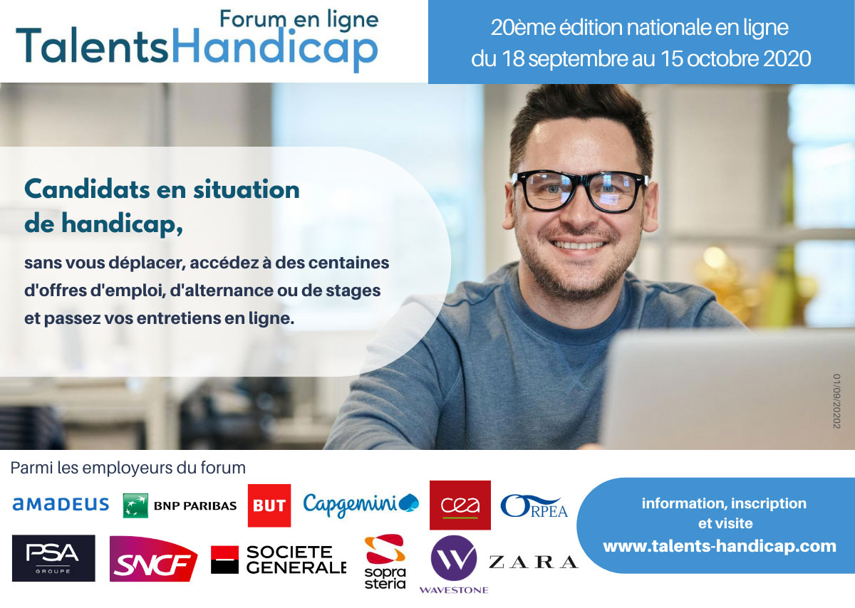 20ème forum en ligne national TalentsHandicap